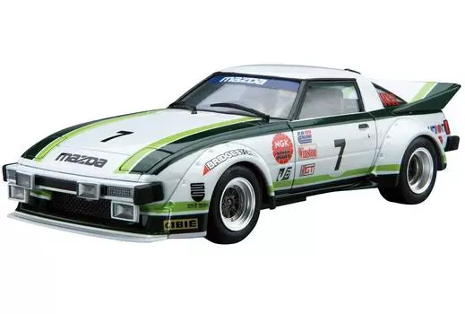 Aoshima Bunka Kyozaisha The Model Car Series Mazda SA22C Daytona 1979 Пластиковая модель 1/24 № 22 RX-7