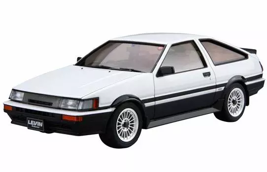 Aoshima Bunka Kyozaisha The Model Car Series Toyota AE86 Corolla Levin 1985 Пластиковая модель 1/24 № 17 GT-APEX