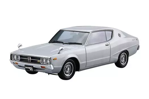 Aoshima Bunka Kyozaisha The Model Car Series Nissan GC111 Skyline 1976 Пластиковая модель 1/24 № 51 HT2000GTX-E S