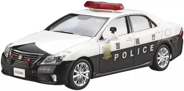 Aoshima Bunka Kyozaisha The Patrol Car Series Toyota GRS202 Crown Patrol Car Traffic Enforcement 2010 Пластиковая модель 1/24 № 6
