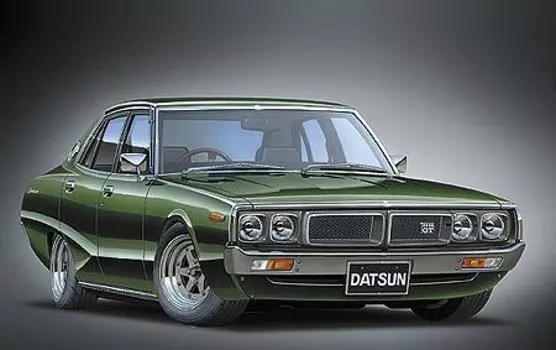 Aoshima Bunka Kyozaisha The Skyline DATSUN 240K GT 4DR HGC110 Yonmeri Экспортная спецификация 1/24 No.SP