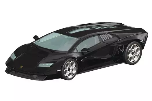 Aoshima Bunka Kyozaisha The Snap Kit Series Lamborghini Countach LPI Black Plastic Model 1/32 800-4 Color-coded 19-D