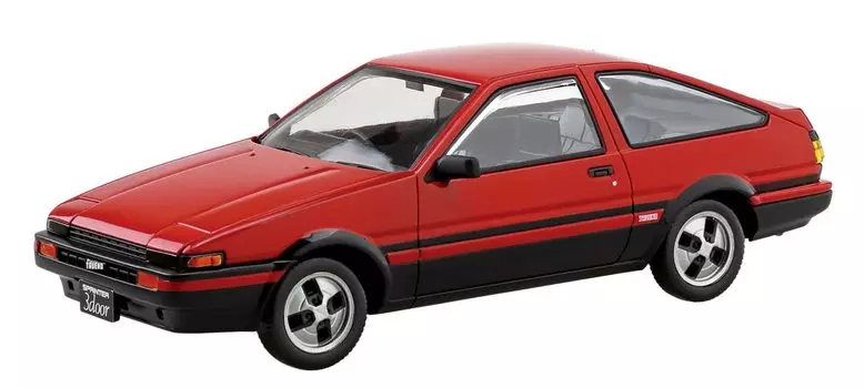 Aoshima Bunka Kyozaisha The Snap Kit Series Toyota Sprinter Trueno High Flash двухцветная пластиковая модель с цветовой кодировкой 1/32 16-B