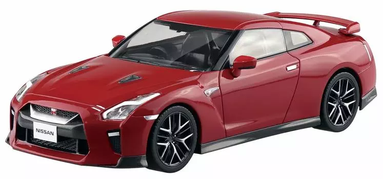 Aoshima Bunka Kyozaisha The Snap Kit Series Nissan Vibrant Red Plastic Model 1/32 GT-R Color-coded 07-E