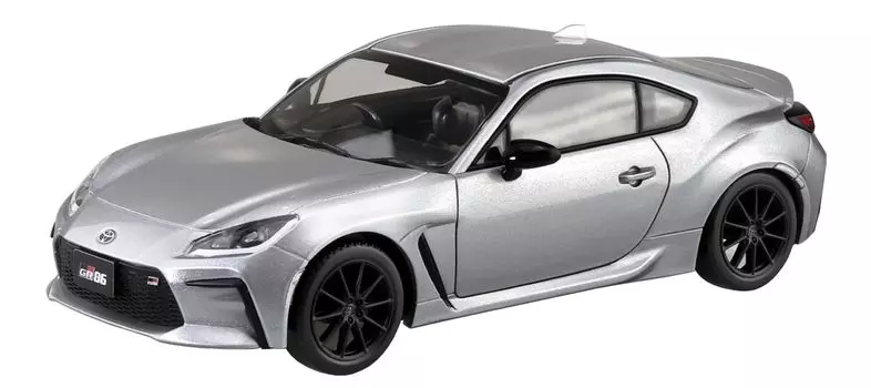 Aoshima Bunka Kyozaisha The Snap Kit Series Toyota GR86 Ice Silver Metallic Color Coded Plastic Model 1/32 21-D