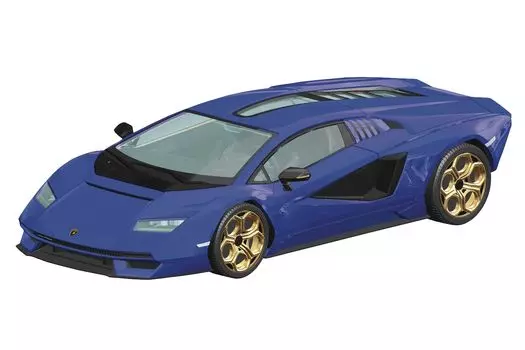 Aoshima Bunka Kyozaisha The Snap Kit Series Lamborghini Countach LPI Metallic Blue Пластиковая модель 1/32 800-4 Цветовая кодировка 19-F