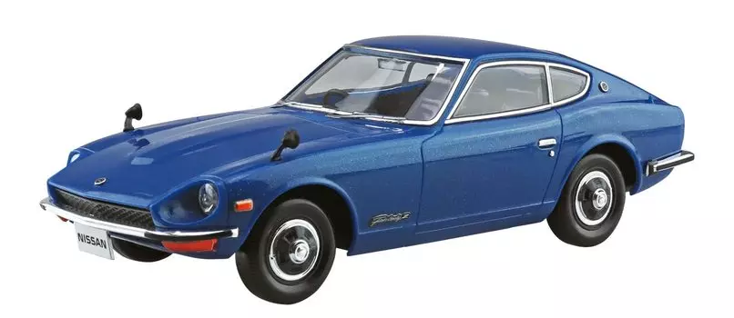 Aoshima Bunka Kyozaisha The Snap Kit Series Nissan S30 Fairlady Z Blue Metallic Color Coded Plastic Model 1/32 13-E