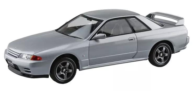 Aoshima Bunka Kyozaisha The Snap Kit Series Nissan R32 Skyline Spark Silver Пластиковая модель 1/32 GT-R с цветовой кодировкой 14-D