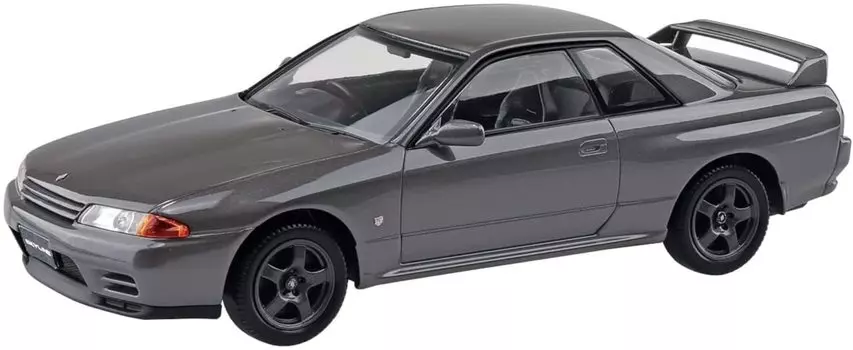 Aoshima Bunka Kyozaisha The Snap Kit Series Nissan R32 Skyline Gun Gray Metallic Plastic Model Molding Color 1/32 GT-R Color-coded 14-A