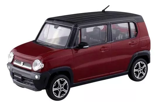 Aoshima Bunka Kyozaisha The Snap Kit Series Suzuki Hustler Phoenix Red Pearl Color Coded Plastic Model 01A 1/32