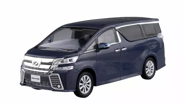 Aoshima Bunka Kyozaisha The Snap Kit Series Toyota Vellfire Grayish Blue Mica Metallic Plastic Model 1/32 Color-coded 04-D