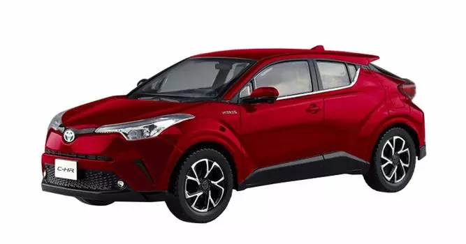 Aoshima Bunka Kyozaisha The Snap Kit Series Toyota Sensual Red Mica Пластиковая модель 1/32 C-HR с цветовой кодировкой 06-D