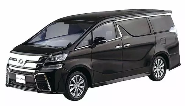 Aoshima Bunka Kyozaisha The Snap Kit Series Toyota Vellfire Черная пластиковая модель 04B 1/32 с цветовой кодировкой
