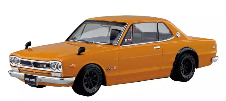 Aoshima Bunka Kyozaisha The Snap Kit Series Nissan Skyline Custom Wheel Пластиковая модель 1/32 2000GT-R (Сафари коричневый) Цветовая кодировка 09-SP4