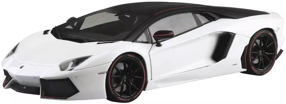 Aoshima Bunka Kyozaisha The Supercar Series 2014 Lamborghini Aventador Pirelli Edition Пластиковая модель 1/24 № 12