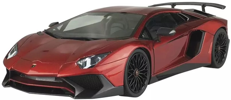 Aoshima Bunka Kyozaisha The Supercar Series 2015 Lamborghini Aventador SV Пластиковая модель 1/24 № 11 красный