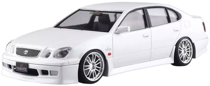 Aoshima Bunka Kyozaisha The Tuned Car Series Toyota VERTEX JZS161 Aristo 2000 Пластиковая модель Литье Цвет 1/24 № 75