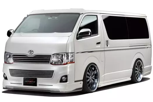 Aoshima Bunka Kyozaisha The Tuned Car Series Toyota Silk Blaze TRH200V Hiace 2010 Пластиковая модель 10 1/24 № 28 Ver.III