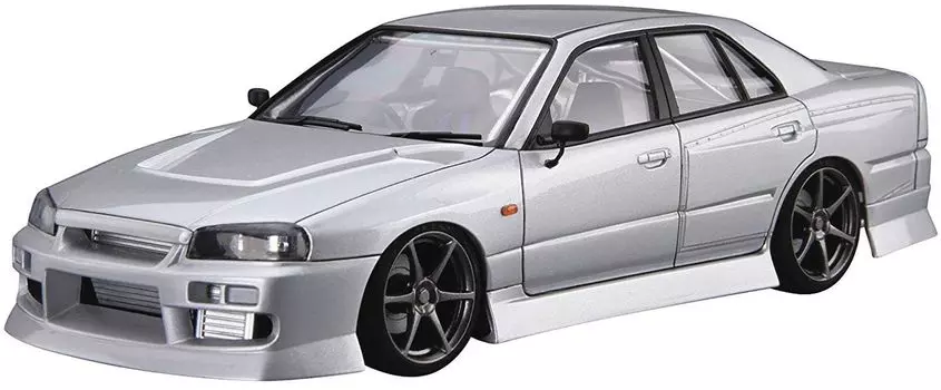 Aoshima Bunka Kyozaisha The Tuned Car Series Nissan URAS ER34 Skyline 2001 Пластиковая модель 1/24 № 20 25GT-t