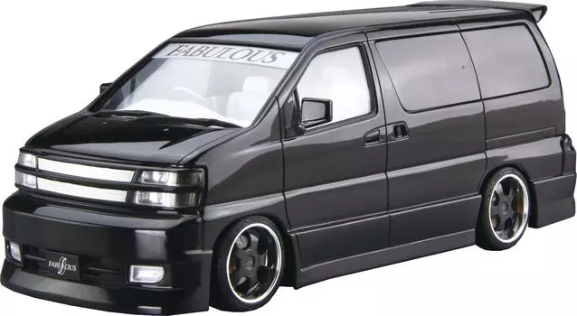 Aoshima Bunka Kyozaisha The Tuned Car Series Nissan Fabless APE50 Elgrand Пластиковая модель 1/24 № 43 00 (Машина)