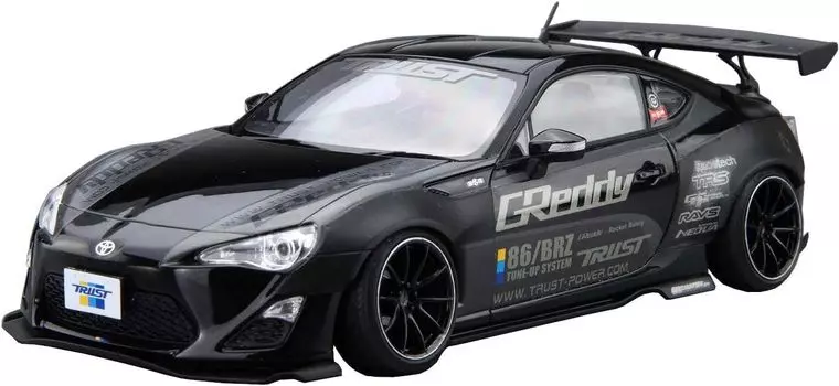 Aoshima Bunka Kyozaisha The Tuned Car Series Toyota ZN6 TOYOTA86 GREDDY ROCKET BUNNY VOLK RACING Пластиковая модель 1/24 №2 12 и версия.