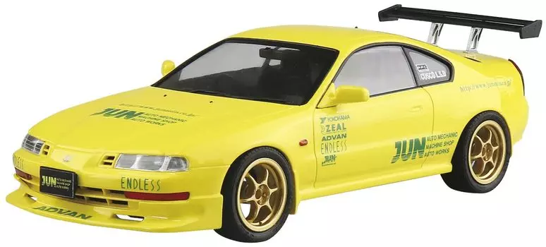 Aoshima Bunka Kyozaisha The Tuned Car Series Honda JUN Auto Mechanic BB1 Prelude 1991 Пластиковая модель Литье Цвет 1/24 № 73