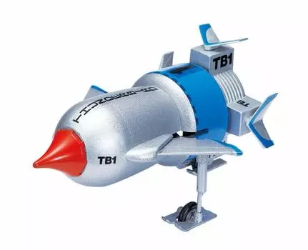 Aoshima Bunka Kyozaisha Thunderbird Mini Series Thunderbird Mini 1 Общая длина 100 мм, пластиковая модель № 1 №. приблизительно. Немасштабируемый