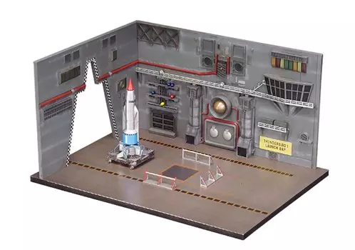 Aoshima Bunka Kyozaisha Thunderbird Thunderbird 1 Launch Base Scale Пластиковая модель № 9 и 1/350 синий