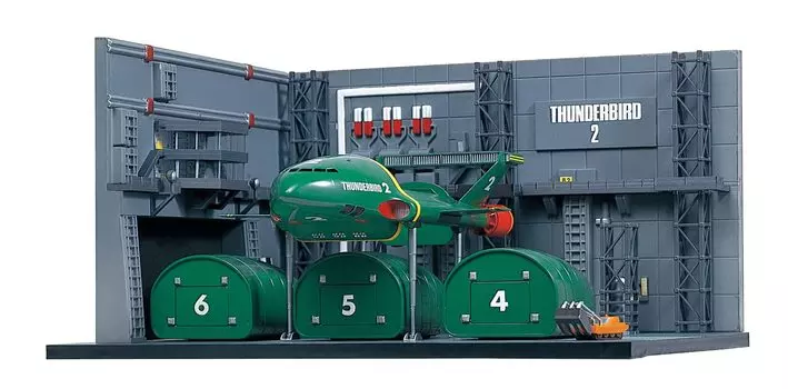 Aoshima Bunka Kyozaisha Thunderbird Thunderbird 2 Контейнерный док Scale Пластиковая модель No.10 Нет. 1/350 серый