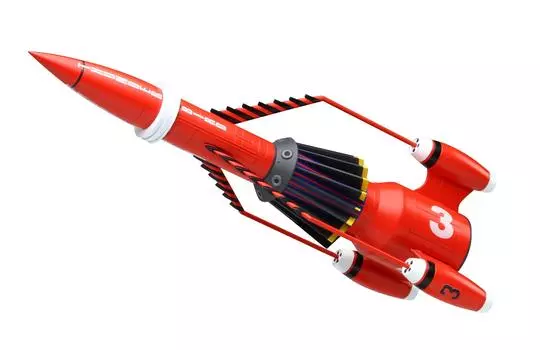 Aoshima Bunka Kyozaisha Thunderbird Thunderbird 3 масштаб пластиковая модель №11 Нет. 1/350