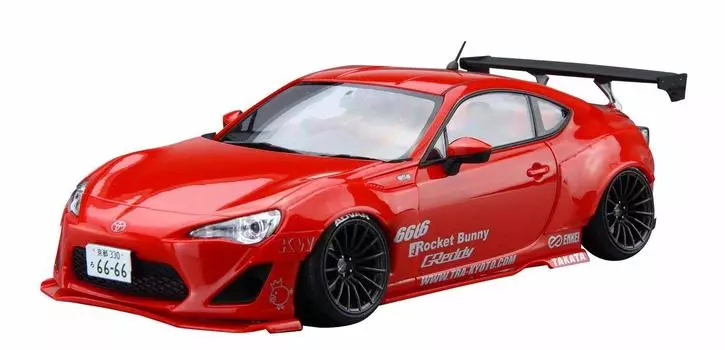 Aoshima Bunka Kyozaisha Tuned Car ZN6 TOYOTA 86 BUNNY ENKEI Пластиковая модель 24/12 12 GREDDY&ROCKET Ver.