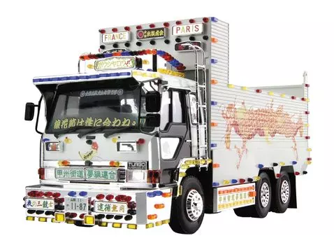 Aoshima Bunka Kyozaisha Value Deco Truck Series SP Kunie Love Box Пластиковая модель 1/32 (Глубокий сброс) белый