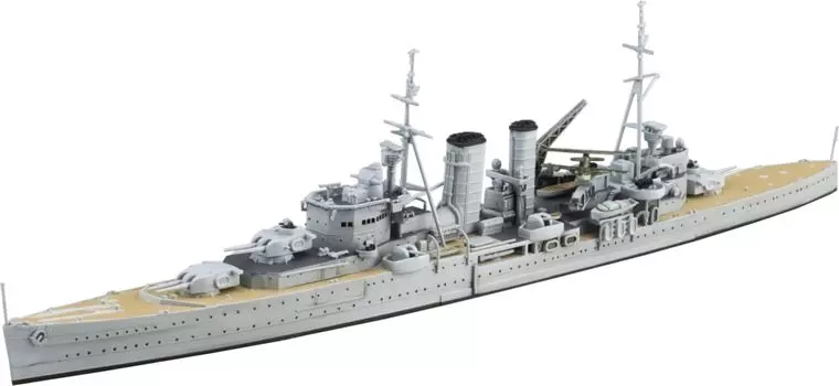 Aoshima Bunka Kyozaisha Waterline Series британский тяжелый крейсер Exeter пластиковая модель 1/700 № 807 (Корабль)