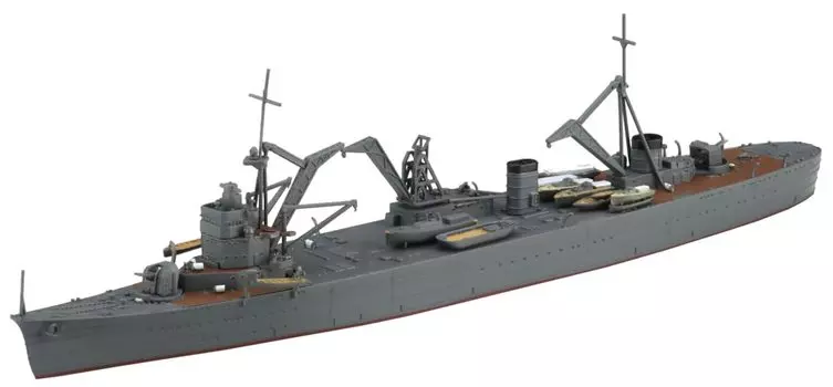 Aoshima Bunka Kyozaisha Waterline Series Japanese Navy Work Ship Akashi Plastic Model 1/700 No.566