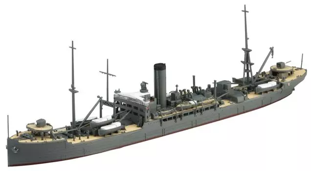 Aoshima Bunka Kyozaisha Waterline Series Корабль снабжения ВМС Японии Mamiya пластиковая модель 1/700 № 558