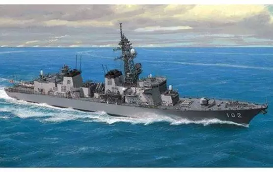 Aoshima Bunka Kyozaisha Waterline Series Морской корабль Харусаме 1/700 Самооборона