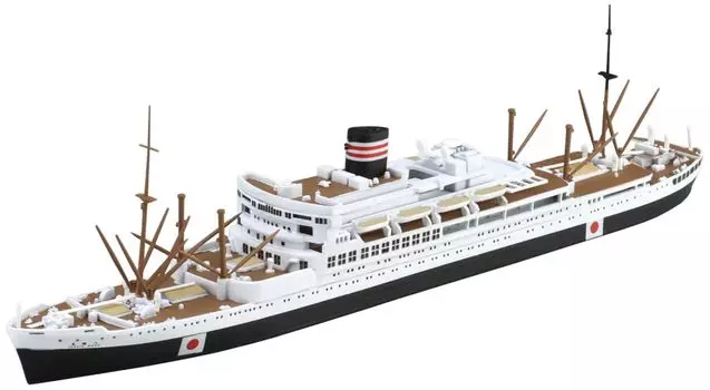 Aoshima Bunka Kyozaisha Waterline Series NYK Line Hachiman Maru Plastic Model 1/700 No.507 (Ship)
