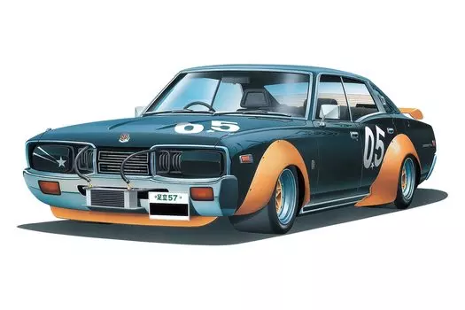 Aoshima Bunka Kyozaisha Works Hawk Series Cedric 330 Works Пластиковая модель Литье Цвет 1/24 № 1