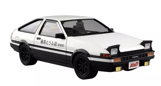 AOSHIMA Initial D No.5 Такуми Фудзивара AE86 Trueno Том 1 Характеристики Пластиковая модель в масштабе 1/24