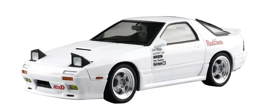AOSHIMA Initial D Ryosuke Takahashi FC3S Volume 5 Akina Showdown Характеристики Масштаб Пластиковая Модель Цвет литья № 2 RX-7 1/24