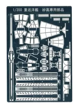 AOSHIMA Ironclad Detail Up Parts Heavy Cruiser Myoko Dedicated Etched Parts 1/350