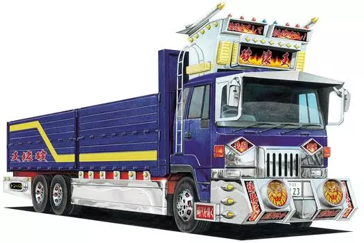 AOSHIMA Mini Deco NEXT Series King of Destruction Плоская пластиковая модель 1/64 №3 (Большое тело) синий