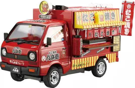 AOSHIMA Mobile Sales Series Takoyaki Пластиковая модель Литье Цвет 1/24 № 5