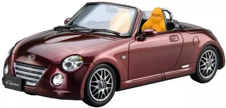 AOSHIMA Модель автомобиля серии Daihatsu L880K Copen Ultimate Edition 2006 Пластиковая модель 1/24 № 19 красный