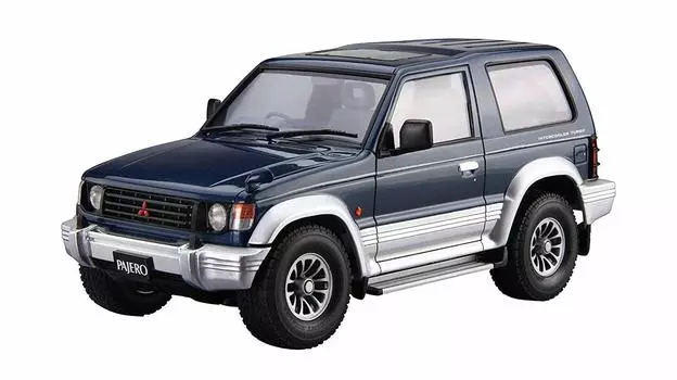 AOSHIMA Модель автомобиля серии Mitsubishi V24WG Pajero Metal Top Wide 1991 Пластиковая модель 1/24 № 103 XR-2