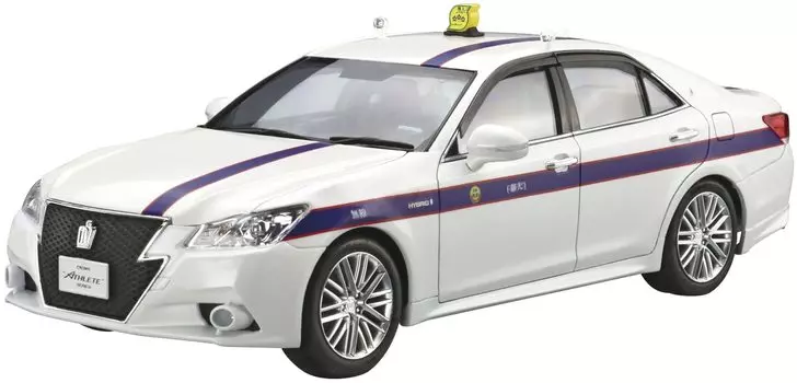 AOSHIMA Модель автомобиля серии SP03 Toyota AWS210 Crown Athlete G 2013 Tokyo Personal Taxi Cooperative Пластиковая модель 1/24