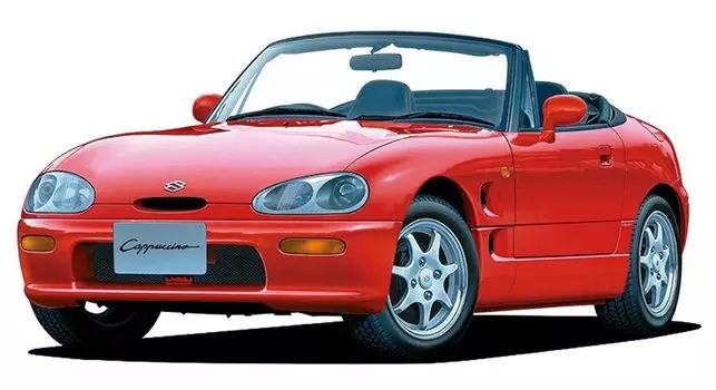 AOSHIMA Модель автомобиля серии Suzuki EA11R Cappuccino 1991 Пластиковая модель 1/24 № 40