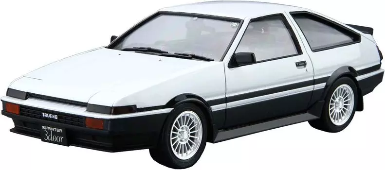 AOSHIMA Модель автомобиля серии Toyota AE86 Sprinter Trueno 1985 Пластиковая модель 1/24 № 5 GT-APEX
