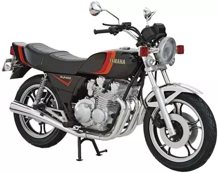 AOSHIMA Мотоцикл серии Yamaha 4G0 XJ400 1980 Пластиковая модель 1/12 №24