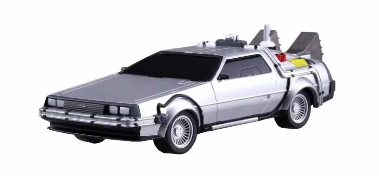 AOSHIMA Movie Mecha Series Back to the Future Pullback Time Machine Scale Plastic Model No.12 Part.2 1/43